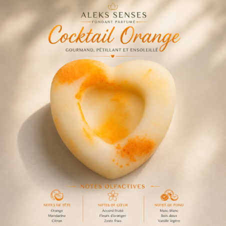 Fondant parfumé Cocktail Orange | Fondant artisanal aux agrumes | Aleks Senses