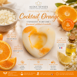 Fondant parfumé Cocktail Orange | Fondant artisanal aux agrumes | Aleks Senses