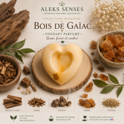 Fondant parfumé Bois de Gaïac | Fondant artisanal boisé | Aleks Senses