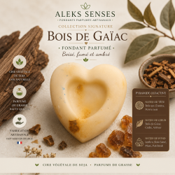 Fondant parfumé Bois de Gaïac | Fondant artisanal boisé | Aleks Senses