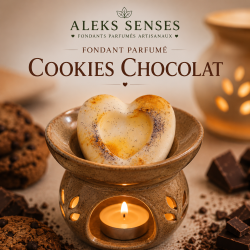 Fondant parfumé Cookie Chocolat | Fondant gourmand artisanal | Aleks Senses