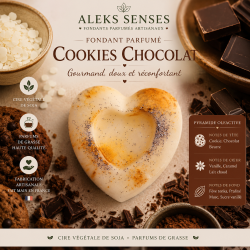Fondant parfumé Cookie Chocolat | Fondant gourmand artisanal | Aleks Senses