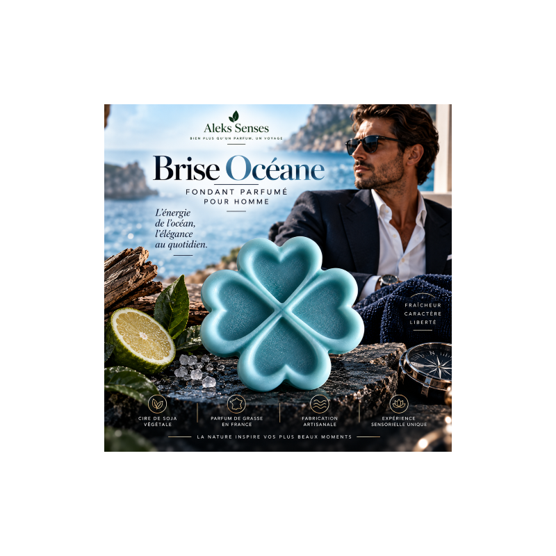 Fondant parfumé Brise Océane | Fondant artisanal parfum de Grasse | Aleks Senses