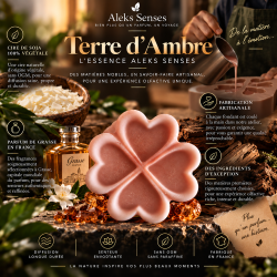 Fondant parfumé Terre d'Ambre | Fondant artisanal boisé et ambré | Aleks Senses
