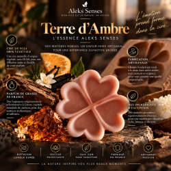 Fondant parfumé Terre d'Ambre | Fondant artisanal boisé et ambré | Aleks Senses