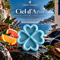 Fondant parfumé Ciel d'Azur | Fondant artisanal parfum de Grasse | Aleks Senses