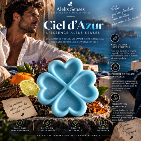 Fondant parfumé Ciel d'Azur | Fondant artisanal parfum de Grasse | Aleks Senses