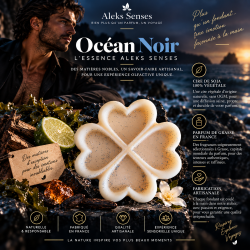 Fondant parfumé Océan Noir | Fondant artisanal marin et boisé | Aleks Senses