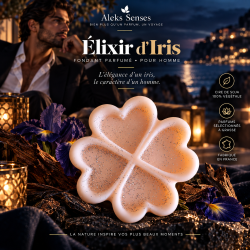 Fondant parfumé Élixir d'Iris | Fondant artisanal floral et poudré | Aleks Senses