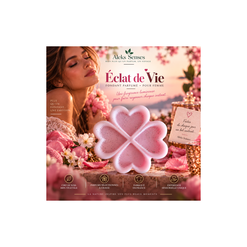 Fondant parfumé Éclat de Vie | Fondant artisanal floral gourmand | Aleks Senses