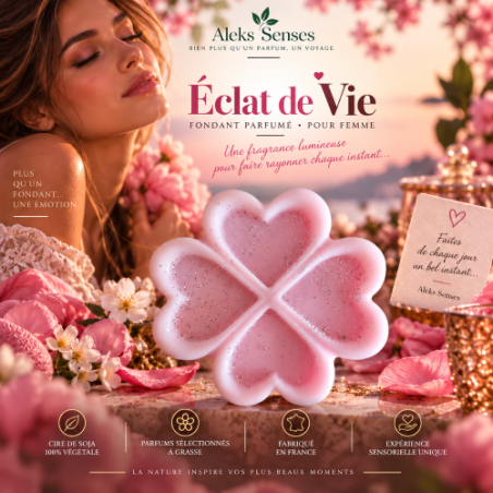 Fondant parfumé Éclat de Vie | Fondant artisanal floral gourmand | Aleks Senses