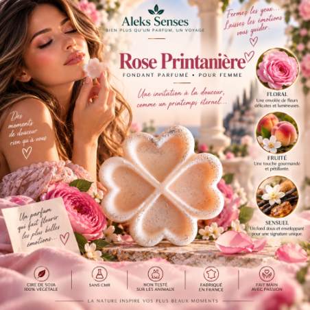 Fondant parfumé Rosée Printanière | Fondant artisanal floral et fruité | Aleks Senses