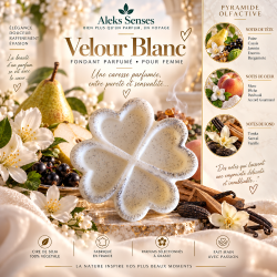 Fondant parfumé Velours Blanc | Fondant artisanal floral et musqué | Aleks Senses