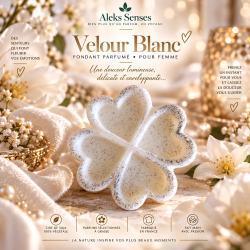 Fondant parfumé Velours Blanc | Fondant artisanal floral et musqué | Aleks Senses