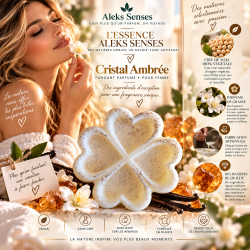 Fondant parfumé Cristal Ambré | Fondant artisanal ambré et boisé | Aleks Senses