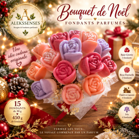 Bouquet de Noël parfumé 15 roses | Aleks Senses